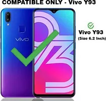 Rahishi Flip Cover Compatible for Vivo Y93 Back Cover Soft TPU Silicone Brown-thumb1