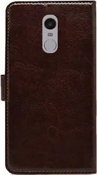 Flip Cover Compatible for Mi Redmi 5 Flip Cover Stylish Girls Cover Boys Designer Cover Brown-thumb2