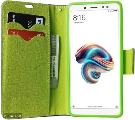 Flip Cover Compatible for Mi Redmi Note 5 Pro Flip Cover Stylish Girls Cover Boys Designer Cover Blue-thumb3