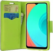 Gladly Flip Cover Compatible for Realme C11 Back Cover Soft Silicon Tpu Flip Cover Blue-thumb3