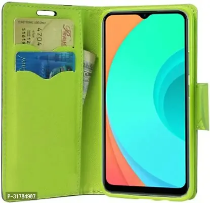 Gladly Flip Cover Compatible for Realme C11 Back Cover Soft Silicon Tpu Flip Cover Blue-thumb4