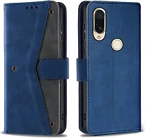 Flip Cover Compatible for Mi Note 7 back cover Mi Note 7 mobile cover Mi Note 7 Stylish cover Note 7 girls stylish cover Note 7 mobile back cover Note 7 flip cover Executive Blue, Magnetic Closure-thumb3