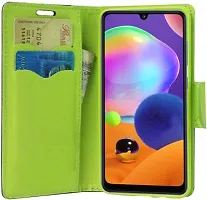 Gladly Flip Cover Compatible for Samsung Galaxy A31 Mobile Flip Cover With TPU Silicon Cover Blue-thumb2