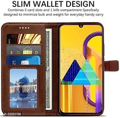 Gladly Flip Cover for Realme Narzo 70 5G, Realme P1 5G, Realme 12 Plus, Realme Narzo 70 Pro 5G flip cover - Brown-thumb3