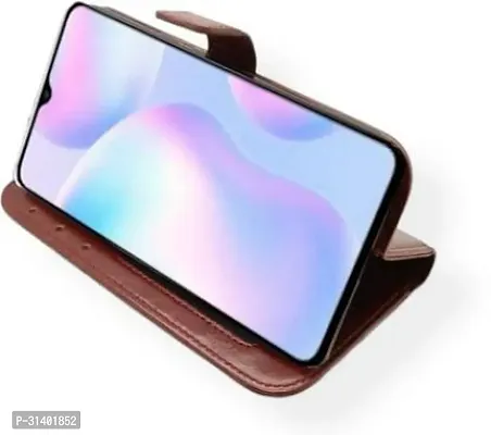 Flip Cover Compatible for Mi Redmi 9 Mobile Back Cover Mi  Redmi 9C Mobile Back Cover Mi Redmi 9 Active Mobile Back CoverPoco C31 Flip Cover Stylish Girls Cover Boys Designer Cover Brown-thumb4