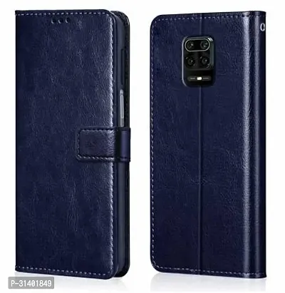 Flip Cover Compatible for Poco M2 Pro Mobile Back Cover Mi  Redmi Note 9 Pro Mobile Back Cover Mi Redmi Note 9 Pro Flip Cover Stylish Girls Cover Boys Designer Cover Blue-thumb0