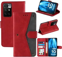 Flip Cover Compatible for Mi Redmi 10 Prime Flip Cover Redmi 10 Prime Back cover Mi Redmi 10 Prime 2022 Flip Cover Redmi 10 Prime mobile back cover Xiaomi Redmi 10 Prime Flip Cover Executive Red, Magnetic Closure-thumb3