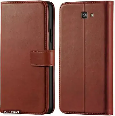 Flip Cover Compatible for Samsung Galaxy J4 plus Brown-thumb0