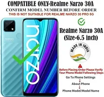 Gladly Flip Cover Compatible for Realme narzo 30A Back Cover Soft Silicon Tpu Flip Cover Attractive Navy Blue-thumb1