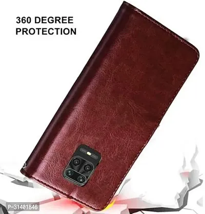 Flip Cover Compatible for Poco M2 Pro Mobile Back Cover Mi  Redmi Note 9 Pro Mobile Back Cover Mi Redmi Note 9 Pro Flip Cover Stylish Girls Cover Boys Designer Cover Brown-thumb4