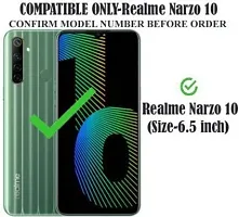 Gladly Flip Cover Compatible for Realme narzo 10 Rose Black Flip  Wallet Case Cover Back Cover Soft Silicon Tpu Flip Cover Rose Black-thumb1