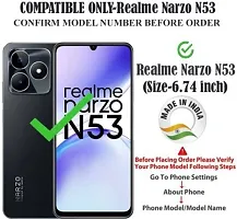 Gladly Flip Cover Compatible for Realme Narzo N53 Back Cover Soft Silicon Tpu Flip Cover Navy Blue-thumb1