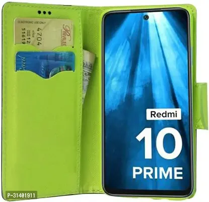 Flip Cover Compatible for Mi Redmi 10 Prime Flip Cover Stylish Girls Cover Boys Designer Cover Blue-thumb4