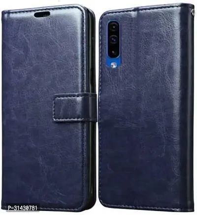 Flip Cover Compatible for Samsung Galaxy A50 Flip Cover Samsung Galaxy A50s Flip Cover Samsung Galaxy A30s Blue-thumb0