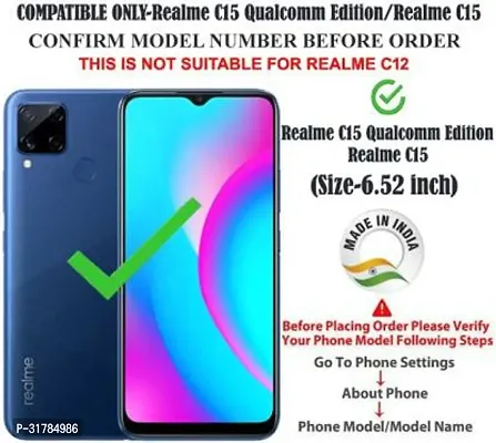 Flip Cover Compatible for Realme C15 Black-thumb2