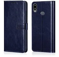 Flip Cover Compatible for Samsung Galaxy A10s Flip Cover Samsung Galaxy M01s Blue-thumb3