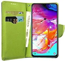 Flip Cover Compatible for Samsung Galaxy A70 Flip Cover Samsung Galaxy A70s Blue-thumb1