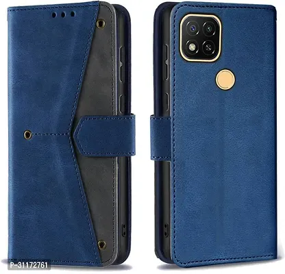 Flip Cover Compatible for Mi Redmi 9 Activ Back Cover Redmi 9 Activ Stylish Cover Redmi 9 Activ Girls Cove Redmi 9 Activ mobile back cover Redmi 9 Activ Cover Executive Blue, Magnetic Closure