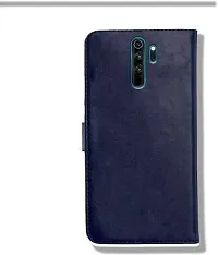 Flip Cover Compatible for Mi Redmi Note 8 Pro Flip Cover Stylish Girls Cover Boys Designer Cover Blue-thumb2