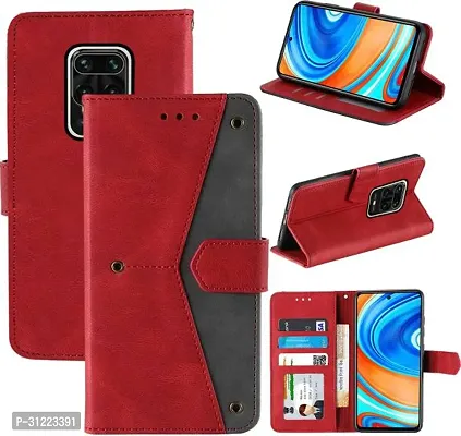 Flip Cover Compatible for Poco M2 Pro Back Cover Poco M2 Pro Stylish Cover Poco M2 Pro Girls Cove Poco M2 Pro mobile back cover Poco M2 Pro Cover Executive Red, Magnetic Closure-thumb4