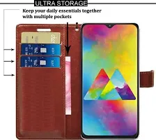 Flip Cover Compatible for Samsung Galaxy A10 Brown-thumb2