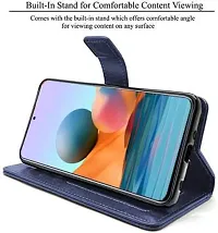 Flip Cover Compatible for Mi Redmi Note 10 pro Mobile Back CoverRedmi Note 10 Pro max Flip Cover Stylish Girls Cover Boys Designer Cover Blue-thumb1