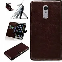 Flip Cover Compatible for Mi Redmi Note 4 Flip Cover Stylish Girls Cover Boys Designer Cover Brown-thumb3