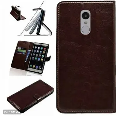 Flip Cover Compatible for Mi Redmi Note 4 Flip Cover Stylish Girls Cover Boys Designer Cover Brown-thumb4