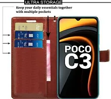 Flip Cover Compatible for POCO C3-thumb3