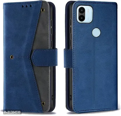 Flip Cover Compatible for Mi Redmi A1 Plus Flip Cover Redmi A1 Plus Back cover Mi Redmi A2 Plus/ Flip Cover Redmi A1 Plus mobile back cover Xiaomi Redmi A1 Plus Flip Cover Executive Blue, Magnetic Closure-thumb0