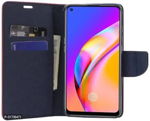 Gladly Flip Cover Compatible for  Oppo F19 Pro Plus Red-thumb4