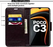 Flip Cover Compatible for POCO C3-thumb3