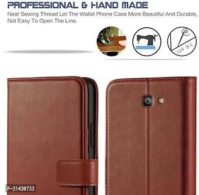 Flip Cover Compatible for Samsung Galaxy J4 plus Brown-thumb3