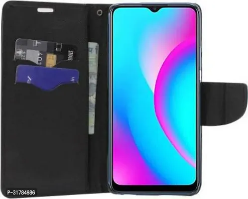 Flip Cover Compatible for Realme C15 Black-thumb4