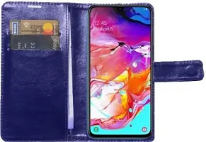 Flip Cover Compatible for Samsung Galaxy A70 Flip Cover Samsung Galaxy A70s Blue-thumb3