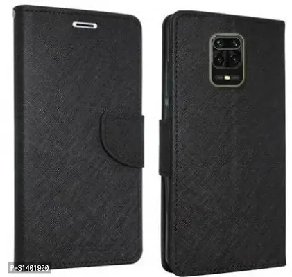 Flip Cover Compatible for Mi Redmi Note 10 Lite Mobile Back CoverPoco M2 Pro Mobile Back Cover Mi  Redmi Note 9 Pro Mobile Back Cover Mi  Redmi Note 9 Pro Flip Cover Stylish Girls Cover Boys Designer Cover Black-thumb0