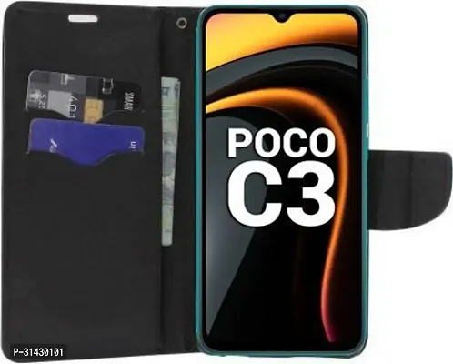 Flip Cover Compatible for POCO C3-thumb3