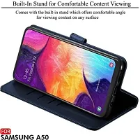 Flip Cover Compatible for Samsung Galaxy A50 Flip Cover Samsung Galaxy A50s Flip Cover Samsung Galaxy A30s Blue-thumb2