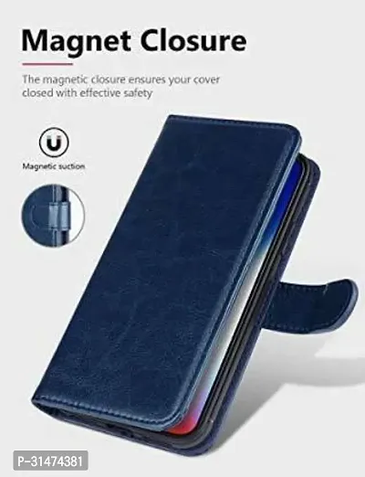 Gladly Flip Cover Compatible for Vivo Y73 Blue-thumb3