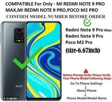 Flip Cover Compatible for Poco M2 Pro Mobile Back Cover Mi  Redmi Note 9 Pro Mobile Back Cover Mi Redmi Note 9 Pro Flip Cover Stylish Girls Cover Boys Designer Cover Blue-thumb2