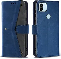 Flip Cover Compatible for Mi Redmi A1 Plus Flip Cover Redmi A1 Plus Back cover Mi Redmi A2 Plus/ Flip Cover Redmi A1 Plus mobile back cover Xiaomi Redmi A1 Plus Flip Cover Executive Blue, Magnetic Closure-thumb3