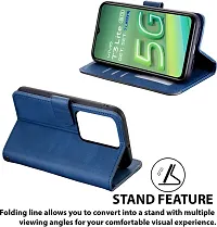 Flip Cover for i3 Vivo T3 Lite SA2 Blue Back Cover-thumb2