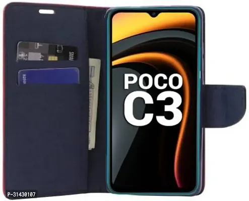 Flip Cover Compatible for POCO C3-thumb3