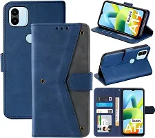 Flip Cover Compatible for Mi Redmi A1 Plus Flip Cover Redmi A1 Plus Back cover Mi Redmi A2 Plus/ Flip Cover Redmi A1 Plus mobile back cover Xiaomi Redmi A1 Plus Flip Cover Executive Blue, Magnetic Closure-thumb3