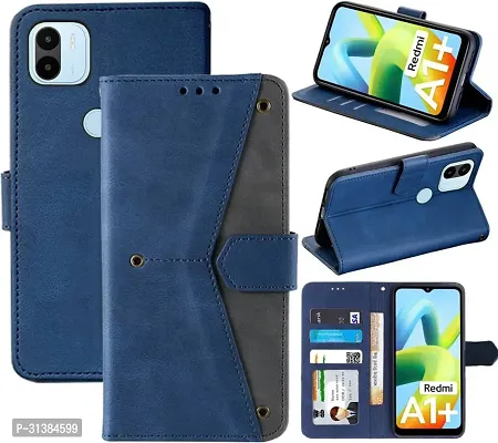 Flip Cover Compatible for Mi Redmi A1 Plus Flip Cover Redmi A1 Plus Back cover Mi Redmi A2 Plus/ Flip Cover Redmi A1 Plus mobile back cover Xiaomi Redmi A1 Plus Flip Cover Executive Blue, Magnetic Closure-thumb4