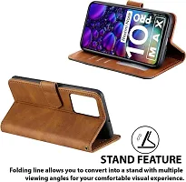 Flip Cover Compatible for Mi Redmi Note 10 Pro Max Flip Cover Redmi Note 10 Pro Max Back cover Mi Redmi Note 10 Pro Flip Cover Redmi Note 10 Pro Max mobile back cover Xiaomi Redmi Note 10 Pro Max Flip Cover Executive Brown, Magnetic Closure-thumb2