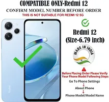 REDMI 12 Flip Cover Gladly Flip Cover Compatible for REDMI 12-thumb1