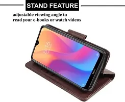 Flip Cover Compatible for Mi Redmi 8A Flip Cover Stylish Girls Cover Boys Designer Cover Brown-thumb3