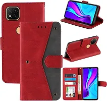 Flip Cover Compatible for Mi Redmi 9 Activ Back Cover Redmi 9 Activ Stylish Cover Redmi 9 Activ Girls Cove Redmi 9 Activ mobile back cover Redmi 9 Activ Cover Executive Red, Magnetic Closure-thumb3