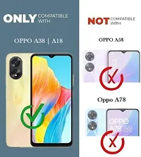 Gladly Flip Cover Compatible for OPPO A38 Back Cover Soft Silicon Tpu Flip Cover Cherry Brown-thumb1